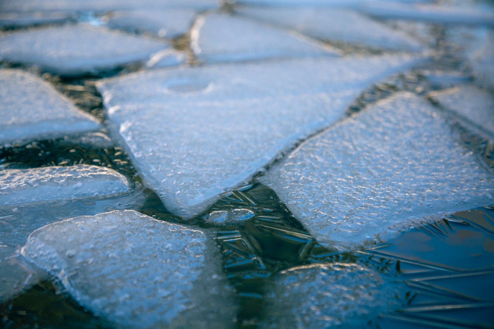 water droplets on blue surface