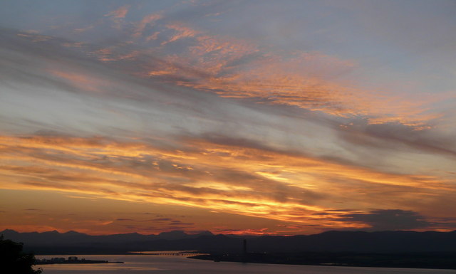 Summer solstice sunset